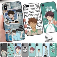 toplbpcs anime haikyuu oikawa phone case for iphone 11 12 13 mini pro xs max 8 7 6 6s plus x 5s se 2020 xr case
