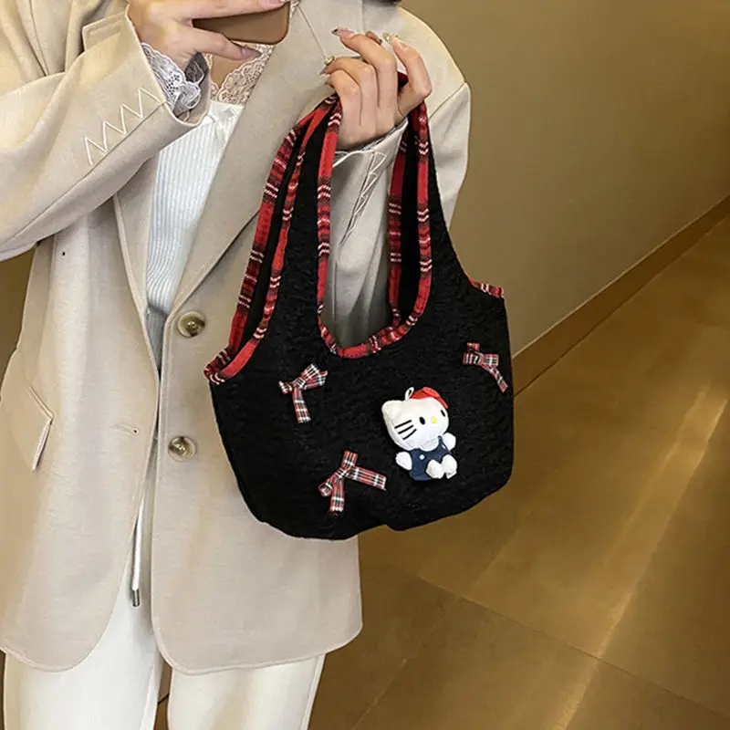 INS новая модная сумка Hello Kitty Kawaii Sanrio для подмышек в стиле аниме портативная