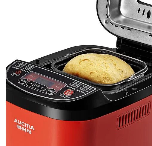 china AUCMA household bread maker 2in1 AMB-206 dough noodle home diy jam yogurt cake steamed machine 500-750g red Toaster