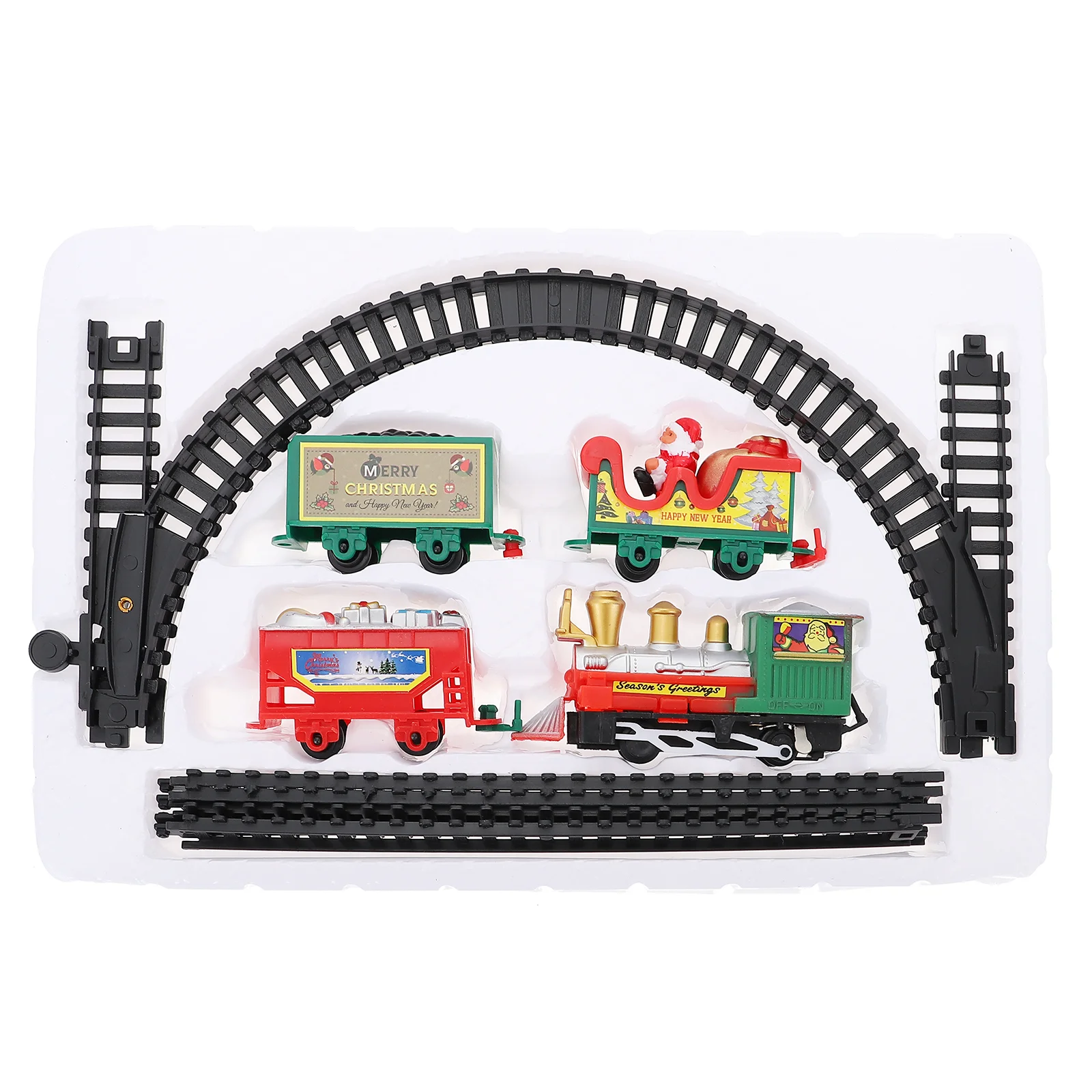 

1 Box Train Durable Sturdy Prime Track Train Electric Train Model for Kids