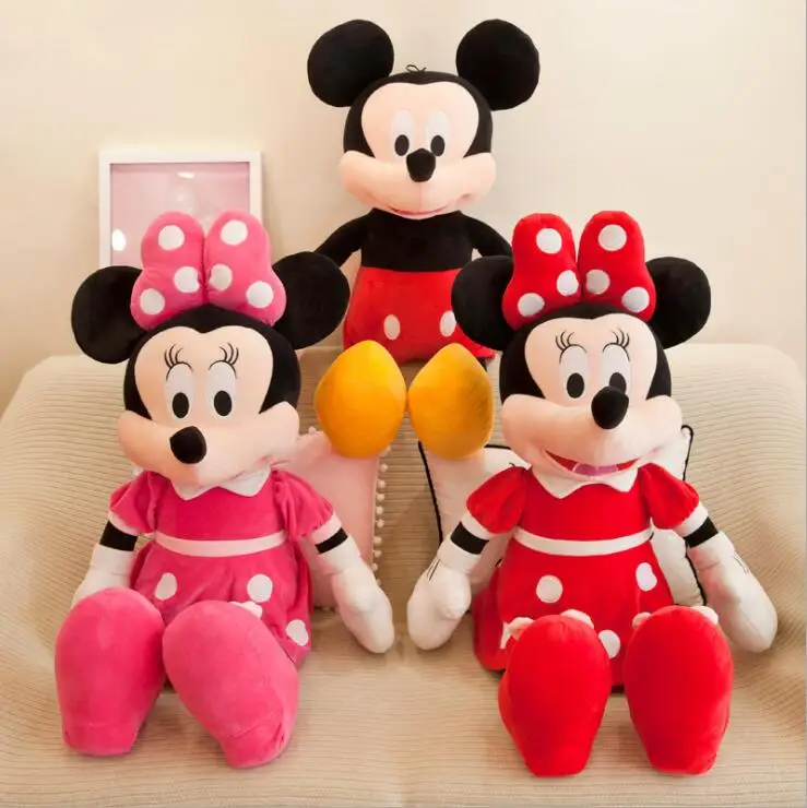 

Mickey Minnie Mouse Birthday Christmas Gift for Kids Soft Figure Toys 50cm