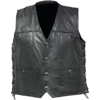 motorcycle riding vest leather vest mens leather vest clean version sheepskin vest men jacket