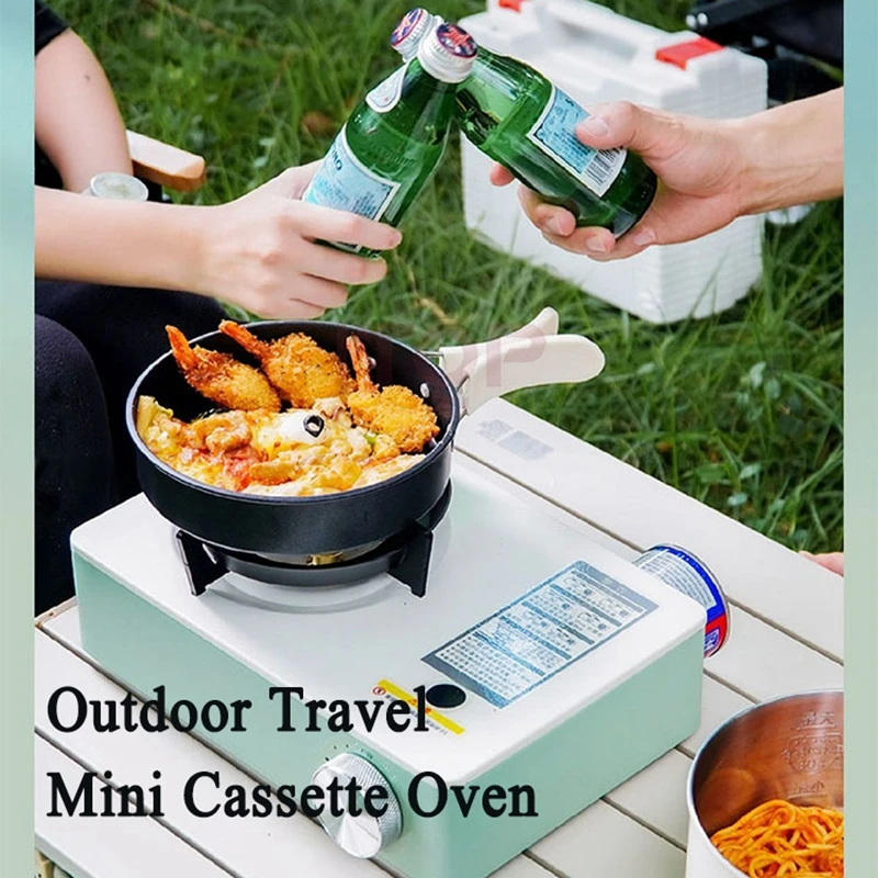 

ITOP Mini Cassette Oven Outdoor Travel Liquefied Butane Gas Stove Direct Fire Stable Even Heating For Stir Fry Grill Hot Pot