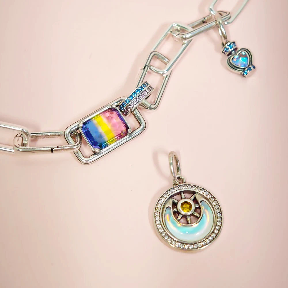 Браслеты ME из стерлингового серебра 925 пробы подходят для сердца оригинальные