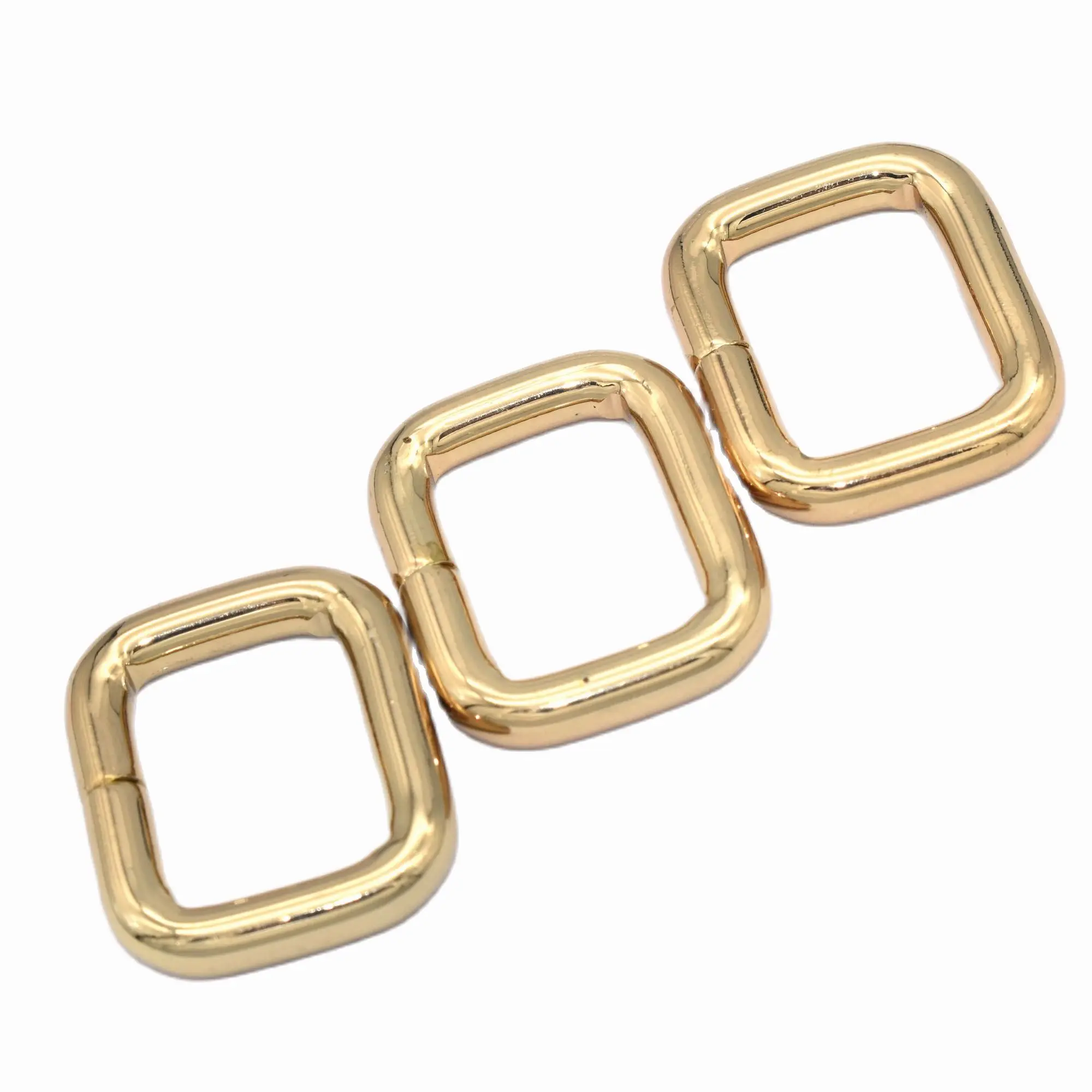 

Pale Gold Belt Buckle Adjustable Strap Waistband Buckles Slide Bag Clasps Fastener Rings Handbag Hardware Supplies 25 mm(1")