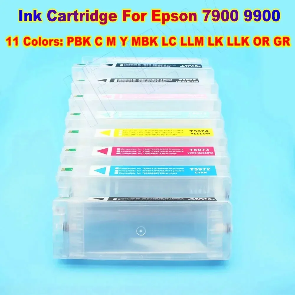 7900 9900 Запасной картридж для принтера с чипом Epson Stylus Pro 7890 9890 7908 9908 7910 9700 7700 700 мл