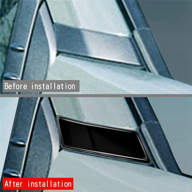 Ярко-черная внешняя стойка передняя боковая панель окна накладка декоративная