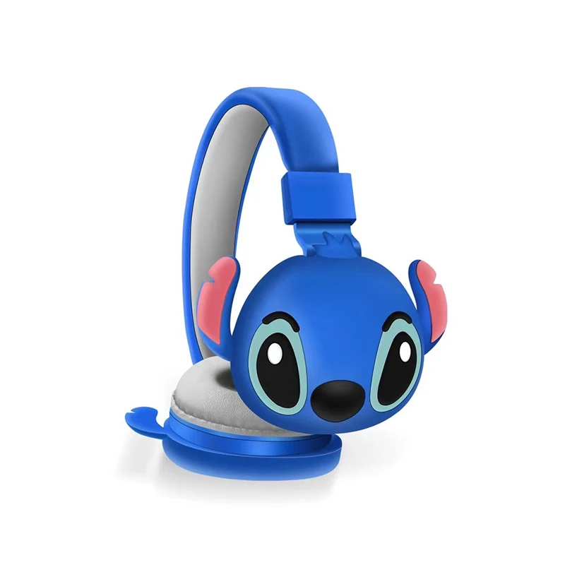

New Disney Stitch Wireless Bluetooth Headphones AH-806 HIFI Sound Stereo Foldable Headsets with Mic for Children Anime Cartoon