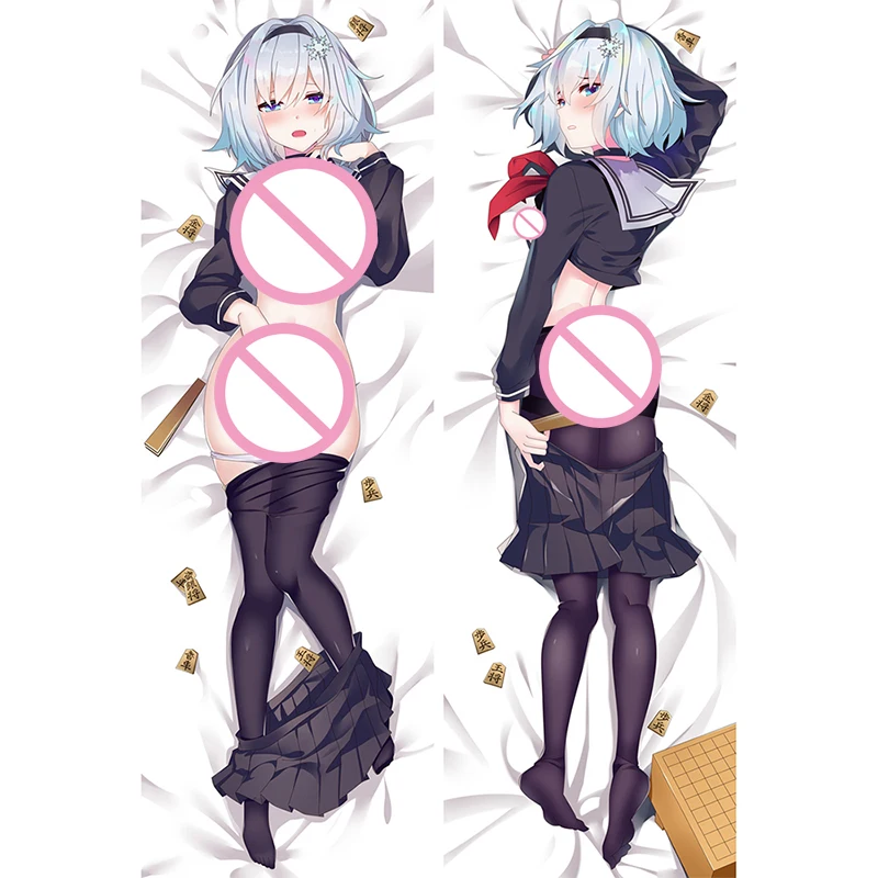 60x180 см наволочка с аниме персонажем обнимающим телом