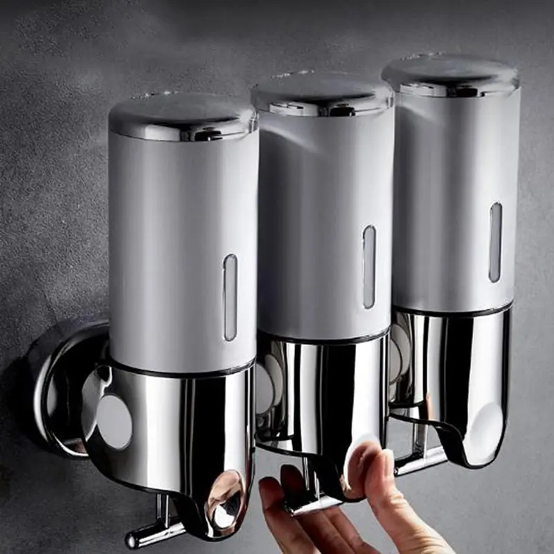 

Bathroom Foam Soap Dispenser Hand Sanitizer Holder Wall Mount Soap Shampoo Head Shower Liquid Dispenser For Bathroom Accessories