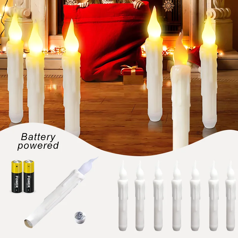 

Floating Candles Flameless LED Candles Halloween Decor For Party Supplies Witch Wizard Christmas Decor with Remote