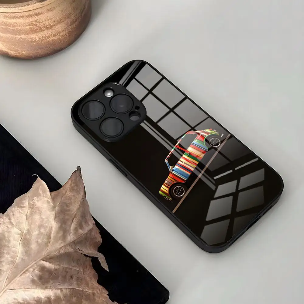 Стеклянный чехол для телефона Smith Fashion Paul iPhone 16 15 14 Pro Max 13 12 Mini 11 X XS XR 8 Plus Samsung S24 23 22