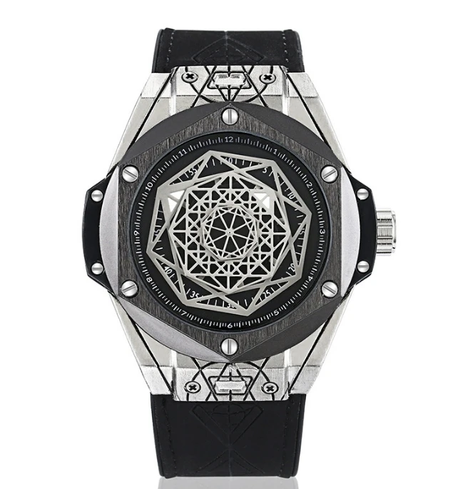 Женские кварцевые часы с силиконовым ремешком Модные индивидуальные мужские