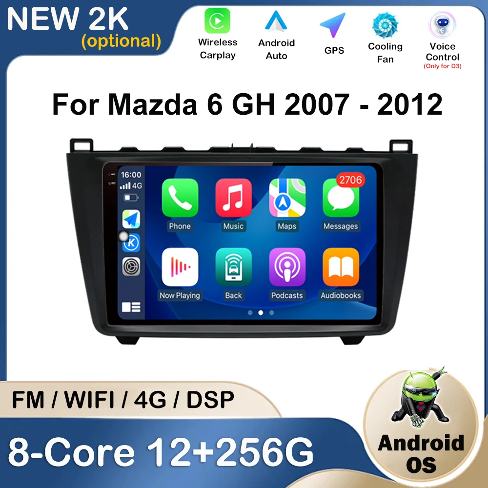 9-дюймовый Автомобильный Мультимедийный Видеоплеер Android GPS-навигация DSP Аудио Wi-Fi 2