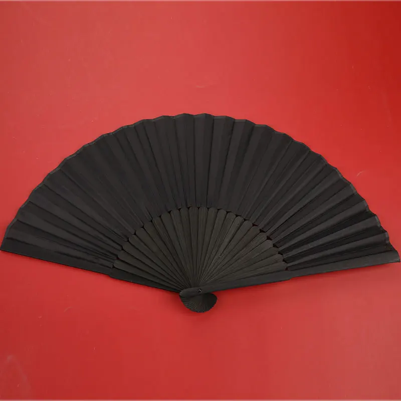 

Chinese Style Black Vintage Hand Fan Folding Fan Chinese Dance Party Folding Fan