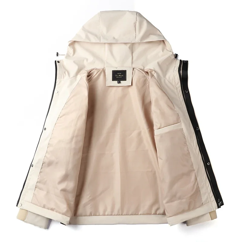 Мужская ветровка с капюшоном XKK ветрозащитная куртка большими карманами