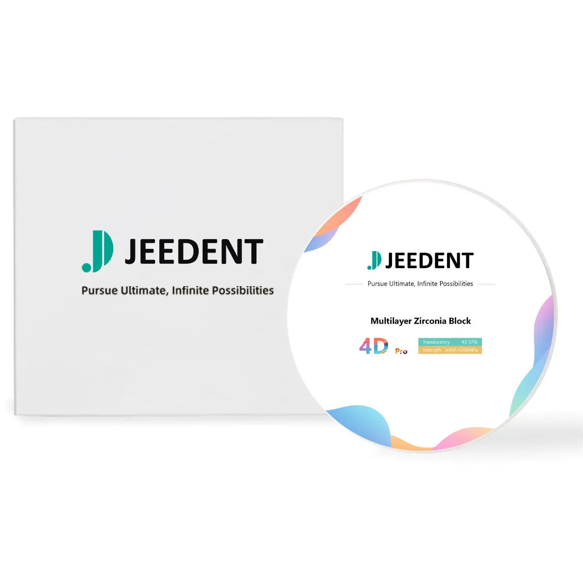 Фото JEEDENT 4DPRO Высокопрочный многослойный циркониевый блок 98 мм, суперпрозрачный оксид циркония для CAD/CAM-систем в зуботехнических лабораториях №4