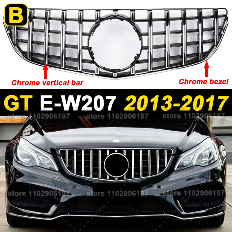 

Для 2009-2012 2013-2017 W207 E Class Coupe Mercedes Benz E200 E260 E350 E500 E550 GT AMG Бампер Mesh Racing Grille
