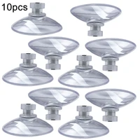10pcs suction hooks 41mm thumb screw clear suction cups white nut rubber casement suckers home kitchen storage organization