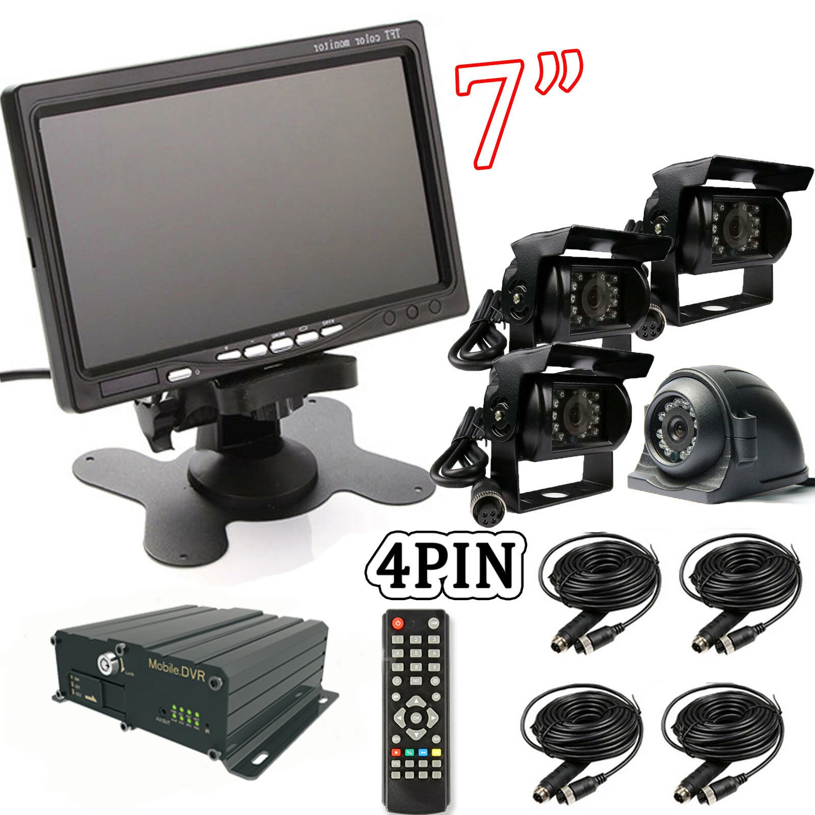

Hot selling Cheap parking sensor cctv with dvr wifi system security camera monitor kits ahd 1080p 8 channel car dvr
