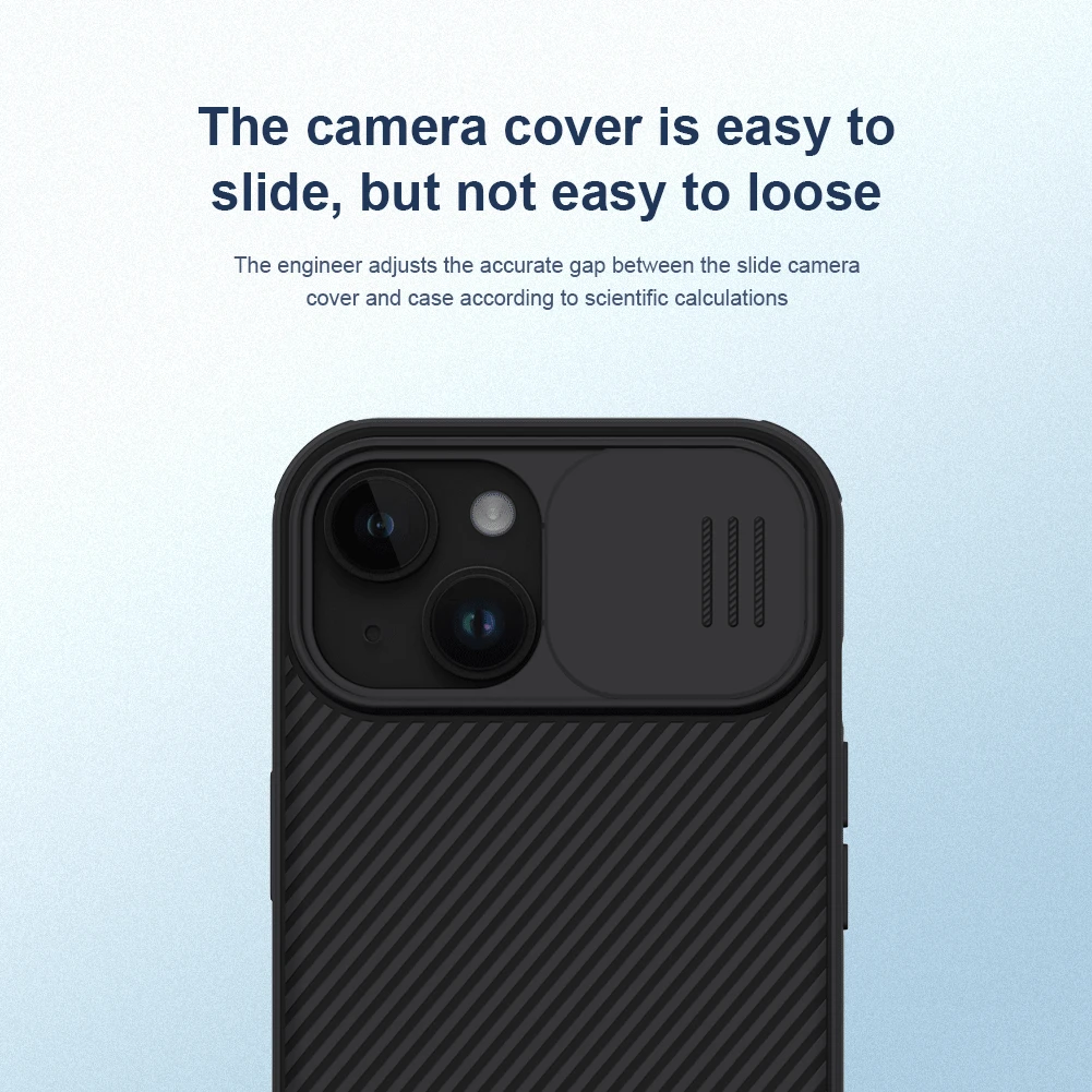 Фото Чехол Nillkin CamShield для iPhone 15 Pro Max, ультратонкий жесткий слайд-чехол для камеры для iPhone 15 Plus 15 Pro, чехол для конфиденциальности объектива №2
