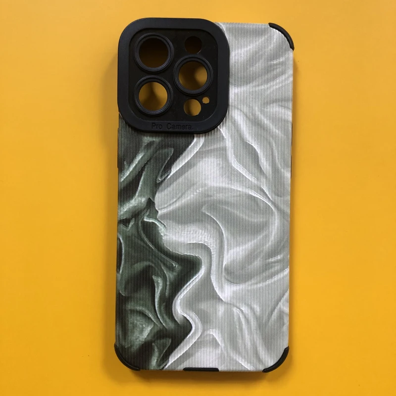 

Чехол для телефона в зеленую полоску для iphone 11 13 pro max 12 mini 14 Защита камеры противоударный чехол для iphone xr xs max x 7 8 plus 6