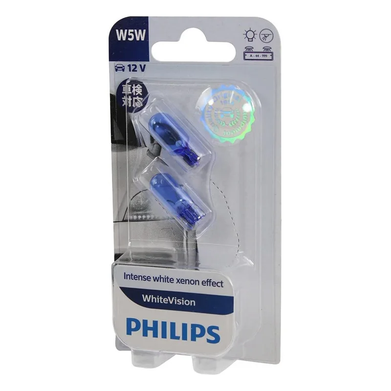 Philips WhiteVision W5W T10 Внутреннее освещение автомобиля 5 Вт 4000 К Белые оригинальные лампы для чтения номерных знаков д... (art.: 3920c96daa87f) - 3920c96daa87f