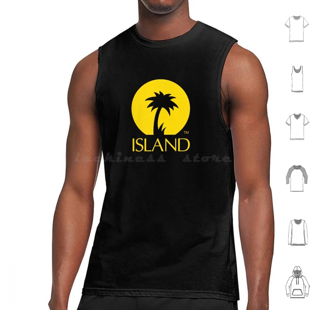 Island Records Tank Tops Vest Sleeveless Island Records Reggae Records Label Music Ska Tuff Gong Island Universal Music