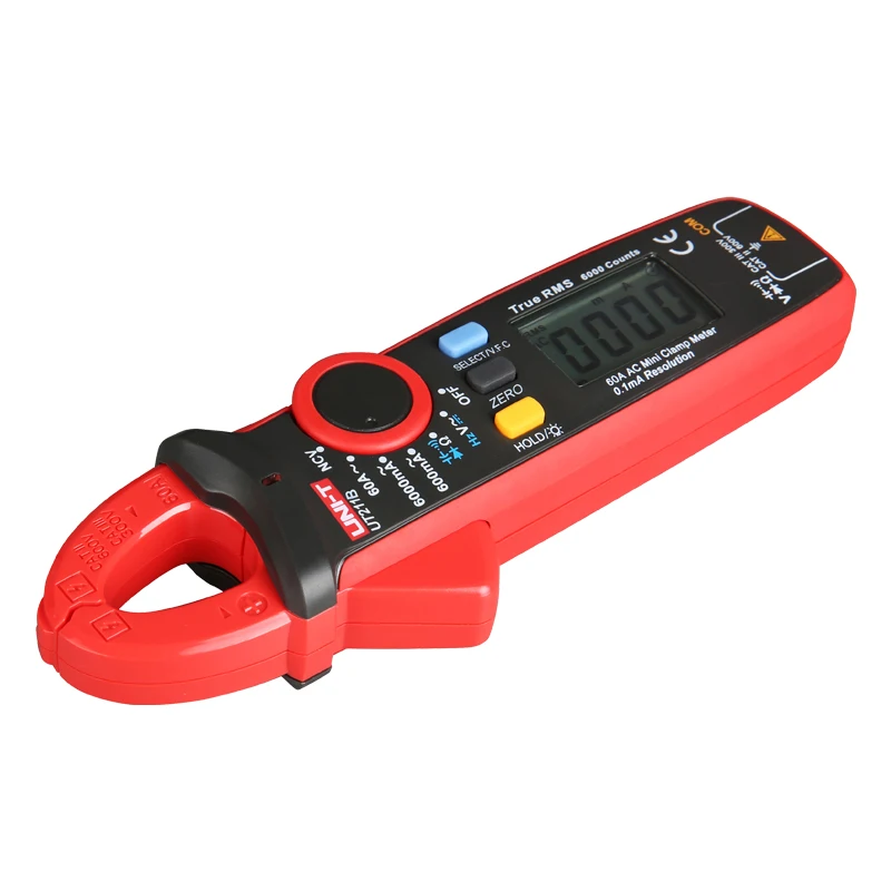 

UNI-T UT211B 6000 Count True RMS 60A AC DC 0.1mA Resolution Digital Clamp Measure Frequency Measurement and NCV Test