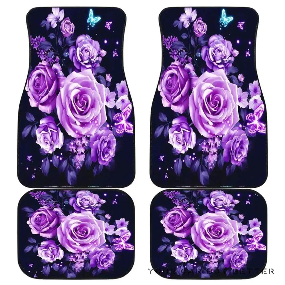Rose Beauty Art Flowers Car Floor Mats 173218