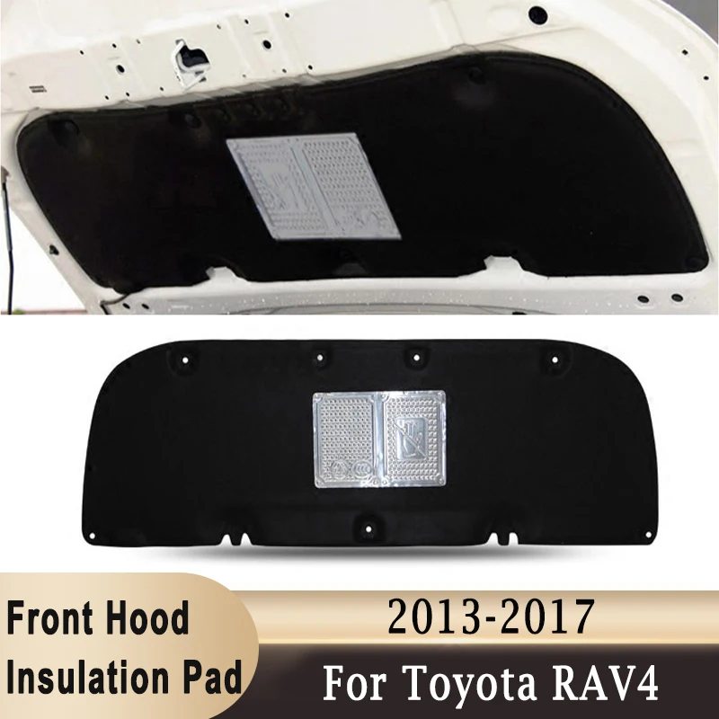 Schiuma della stuoia del cuscinetto insonorizzato del cotone di calore acustico del cappuccio del motore anteriore dell'automobile con la fibbia per Toyota RAV4 2013-2017 tipo dell'animale domestico