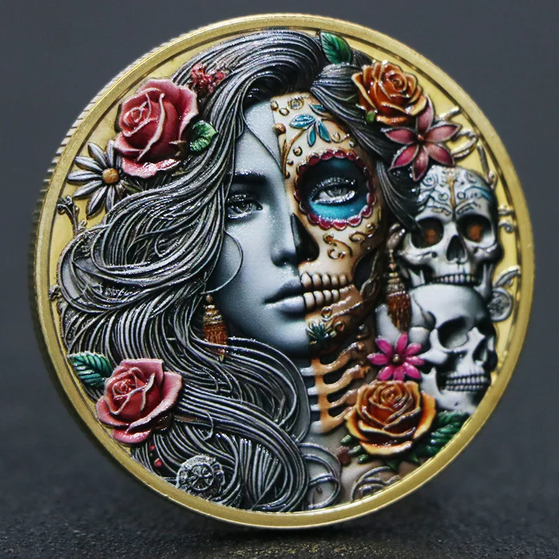 

Позолоченная механическая монета "Механическая девушка"