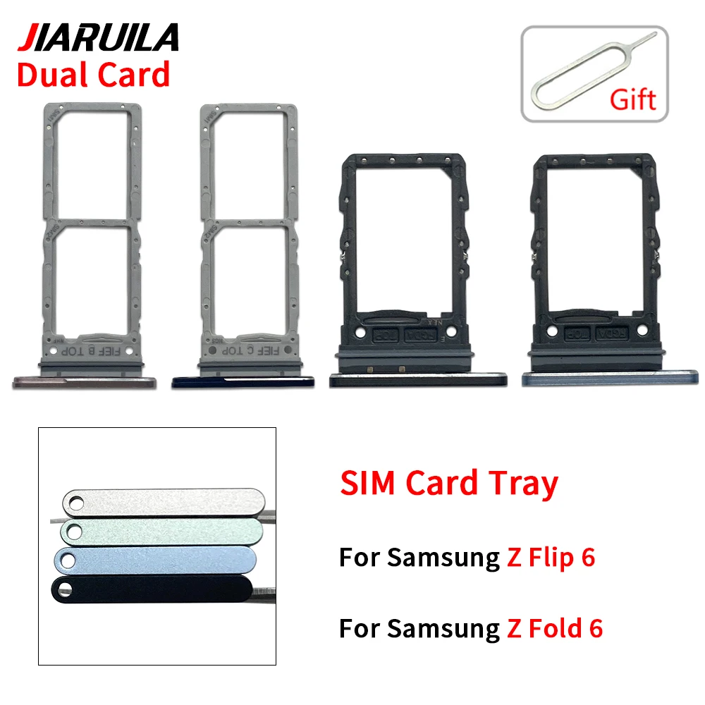 Фото НОВЫЙ держатель для карт Micro Nano SIM, лоток для чипа, слот для ящика, адаптер, гнездо для Samsung Z Flip 6/Z Fold 6 №4
