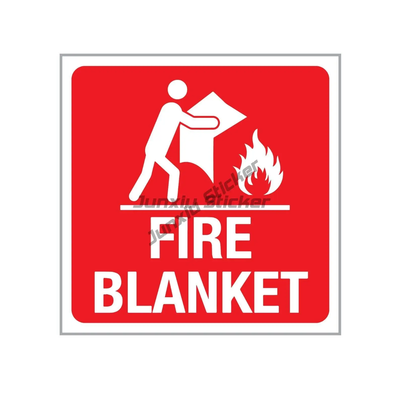 Классический дизайн одеяло для огня наклейка предупреждающие знаки окно