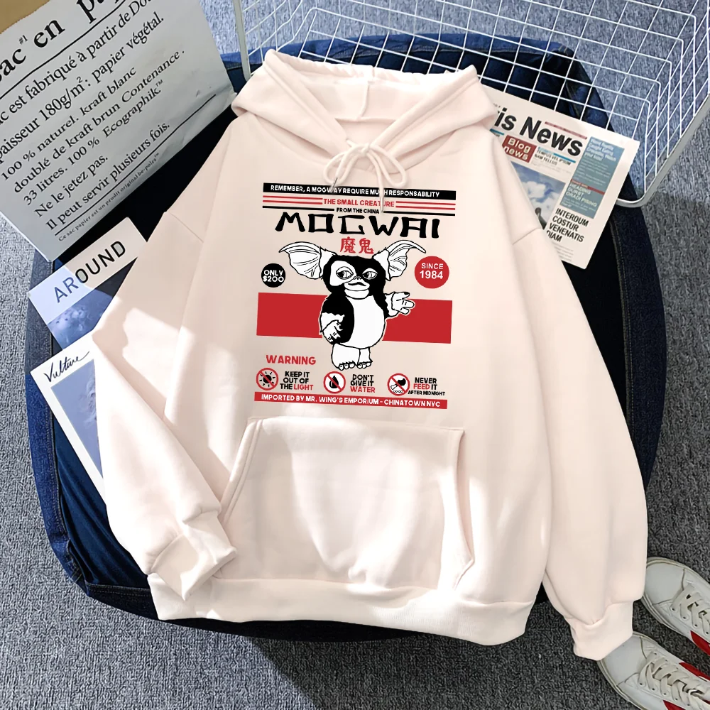 

Remember A Mogwai Require Much Responsability Japanese Anime Print Man Hoodie Spring Autumn Fleece Tops Kawaii Mens Pullover