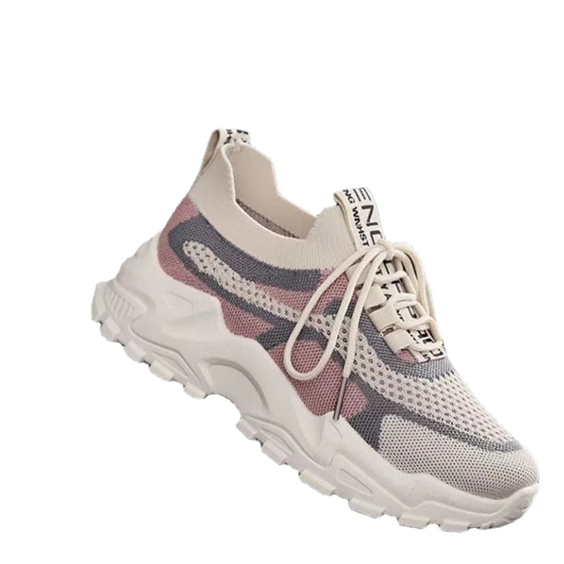 Soft and Comfortable Women's Shoes with Thick Soles Increased New Versatile Sports Shoes  Platform Sneakers  Zapatillas De Mujer