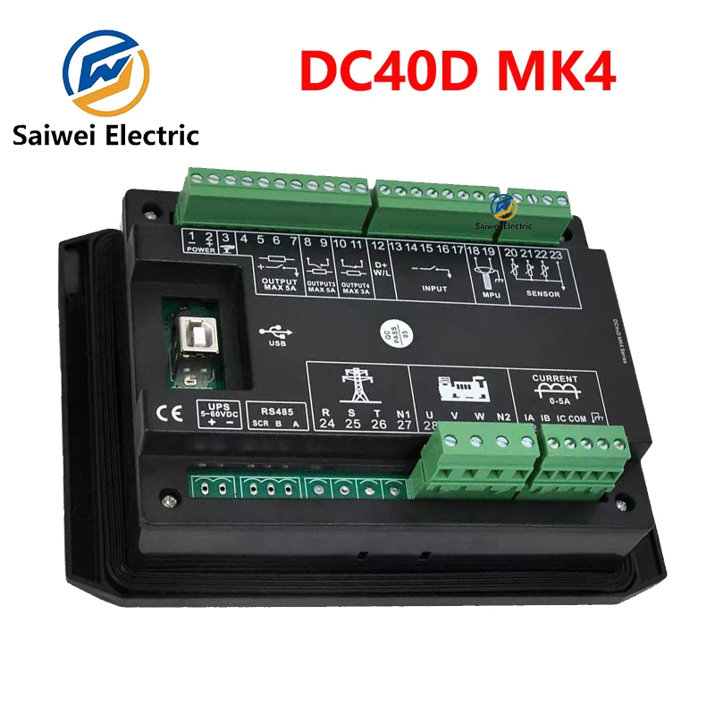 Контроллер для дизельного генератора контроллер остановки запуска бензина DC40D MK4