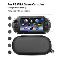 for sony ps vita10002000 playstion eva protective storage bag for psv game console hard case bag and tempered film accessories