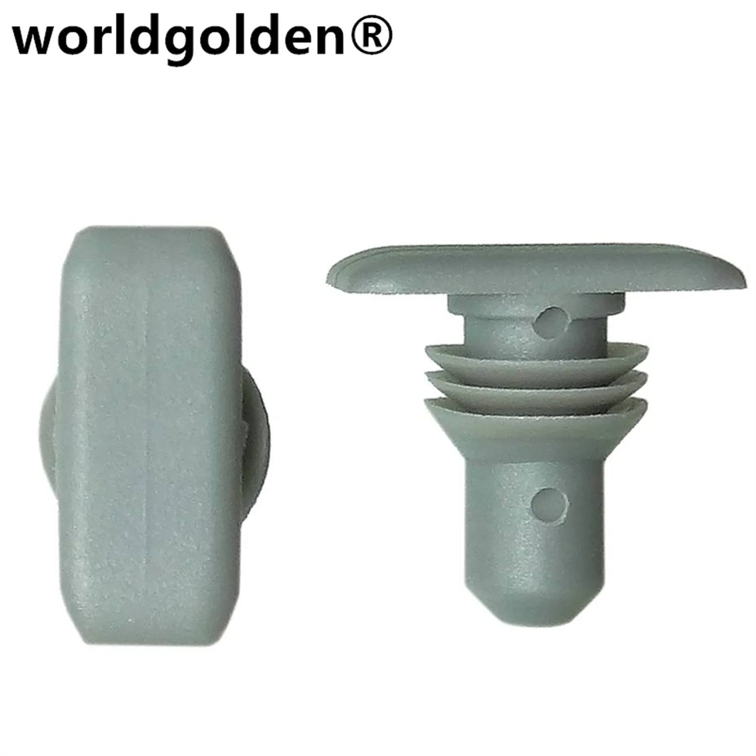 Worldgolden, 100 шт., автомобильный пластиковый фиксатор зажима, передняя и задняя двери, нижняя уплотнительная лента, Пряжка для vw 3B0839723