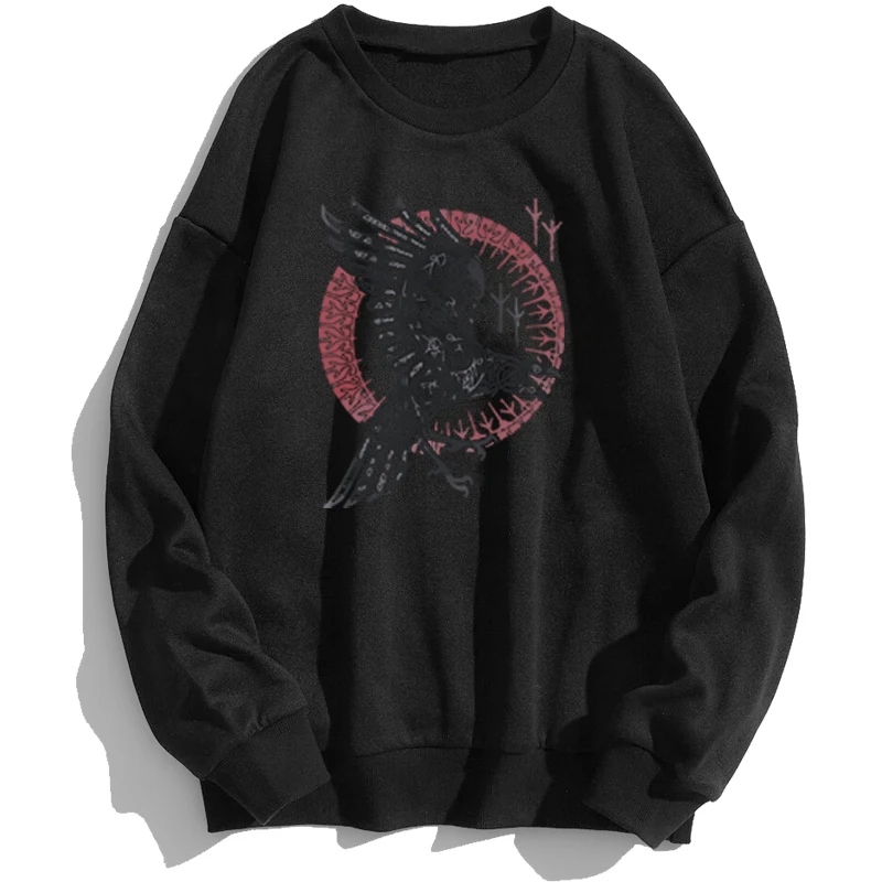

Vikings Eagle Vintage Viking Odin Cool Punk Athelstan Valhalla Sweatshirts Men Hoodies Sweatshirt Trapstar Crewneck New Autumn