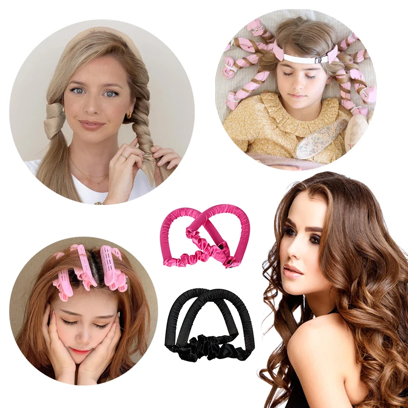 

Ободок для волос без тепла, ободок для волос, мягкие и блестящие бигуди для волос, инструменты для парикмахерской, кудри для волос без тепла