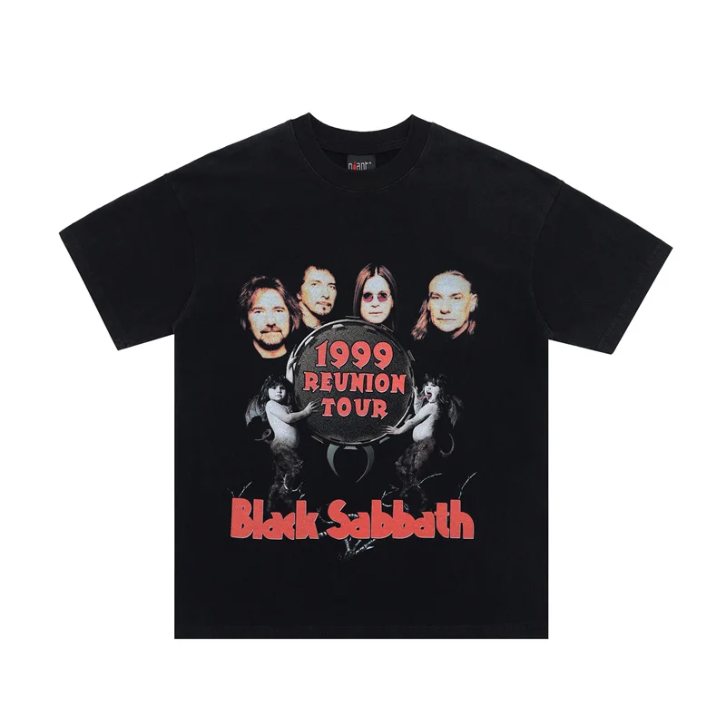 

2023 Summer T-shirt 1999 Tour Vintage Washed Old Short Sleeve Top