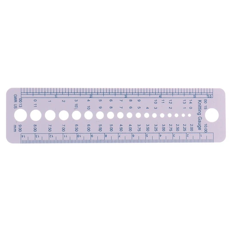 1 шт. прибор для измерения швейной иглы дюймовый инструмент шитья линейка см 2-10 мм