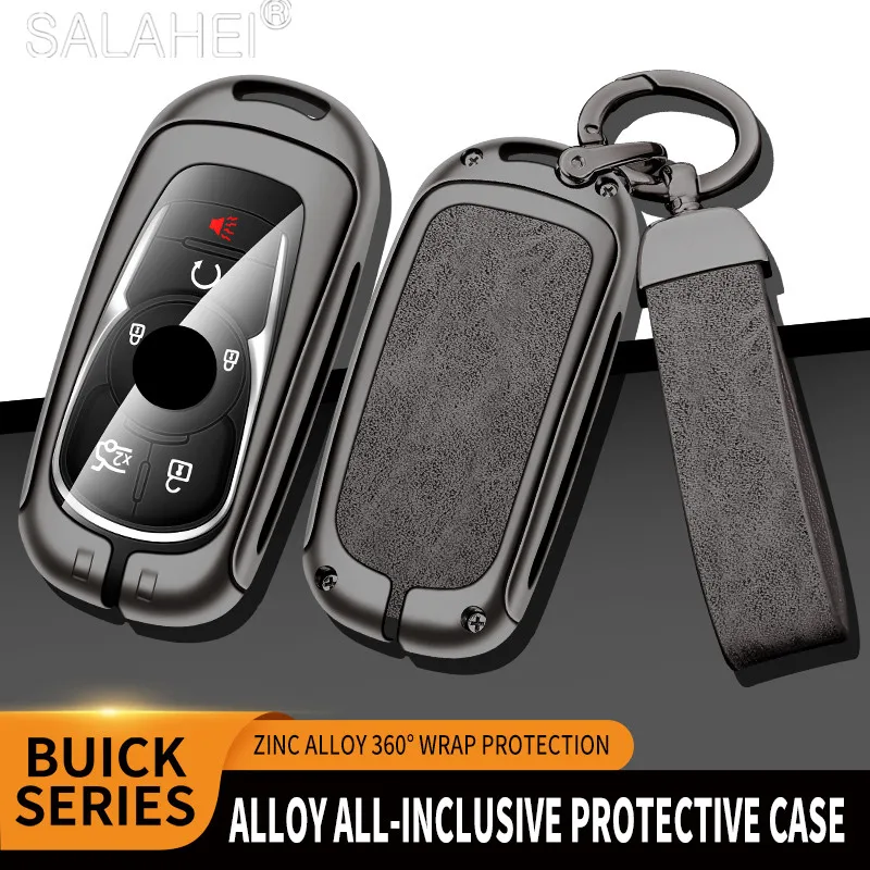 

Alloy Car Key Case Cover For Opel Astra Buick Encore Envision GL6 GL8 New Lacrosse Protect Shell Fob Auto Accessories Keychain