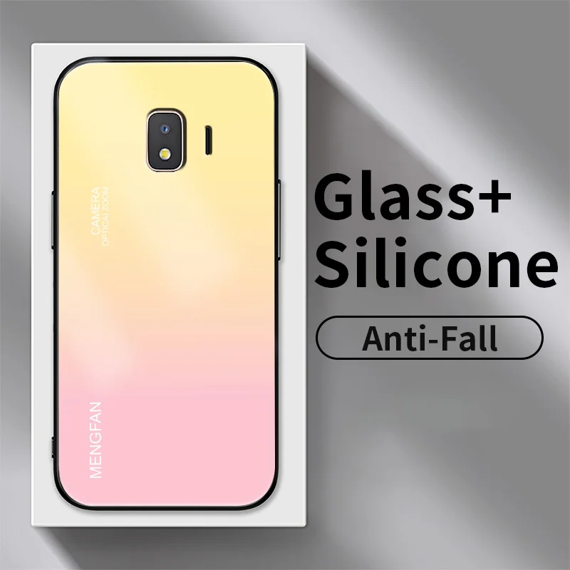 

Light -colored Gradient Case for Samsung Galaxy J2 Core 2018 2020 J2 Prime J3 Pro J4 Plus J5 J6 Grand Prime Plus Tempered Glass