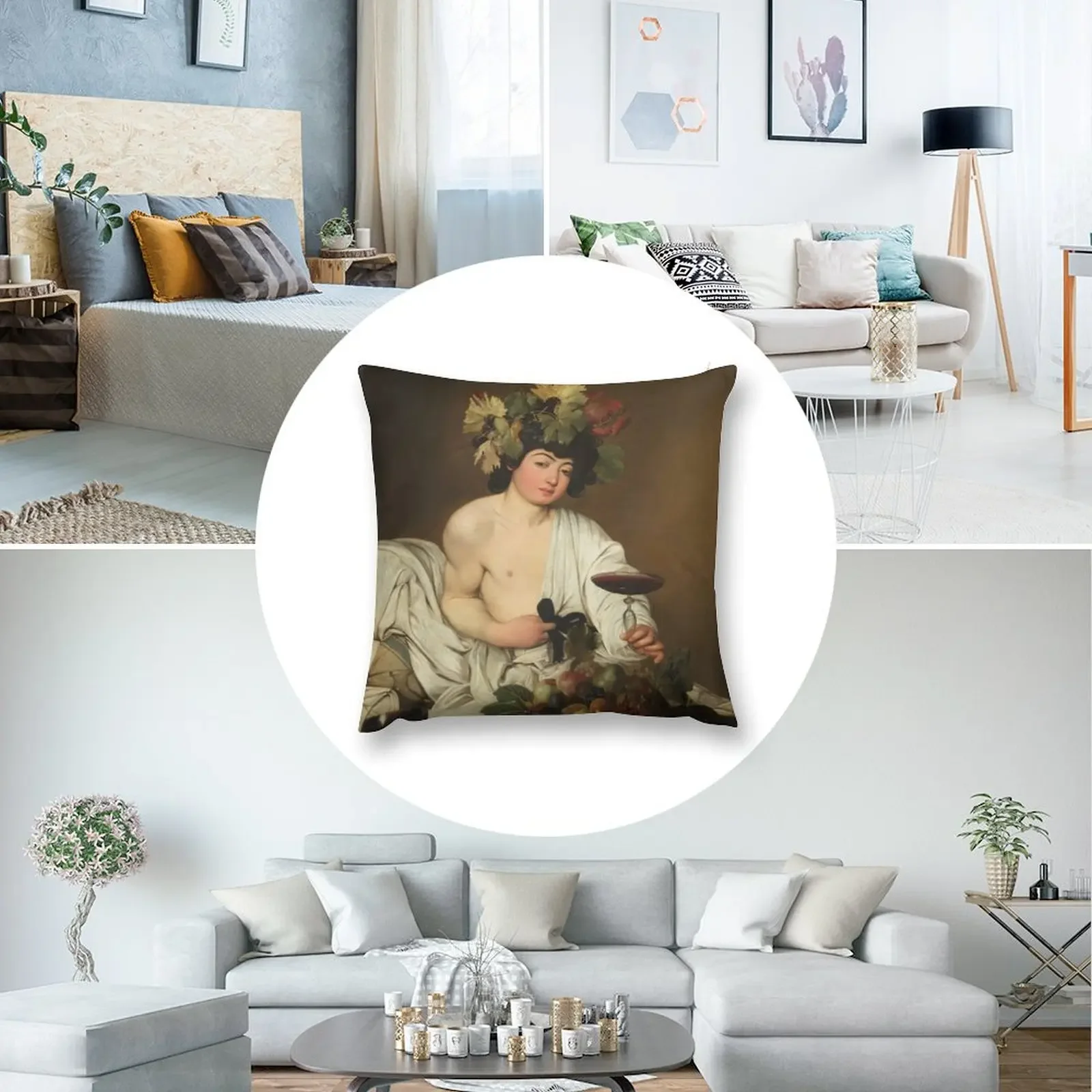 Caravaggio - декоративная подушка Bacchus чехлы для диванных подушек декоративные