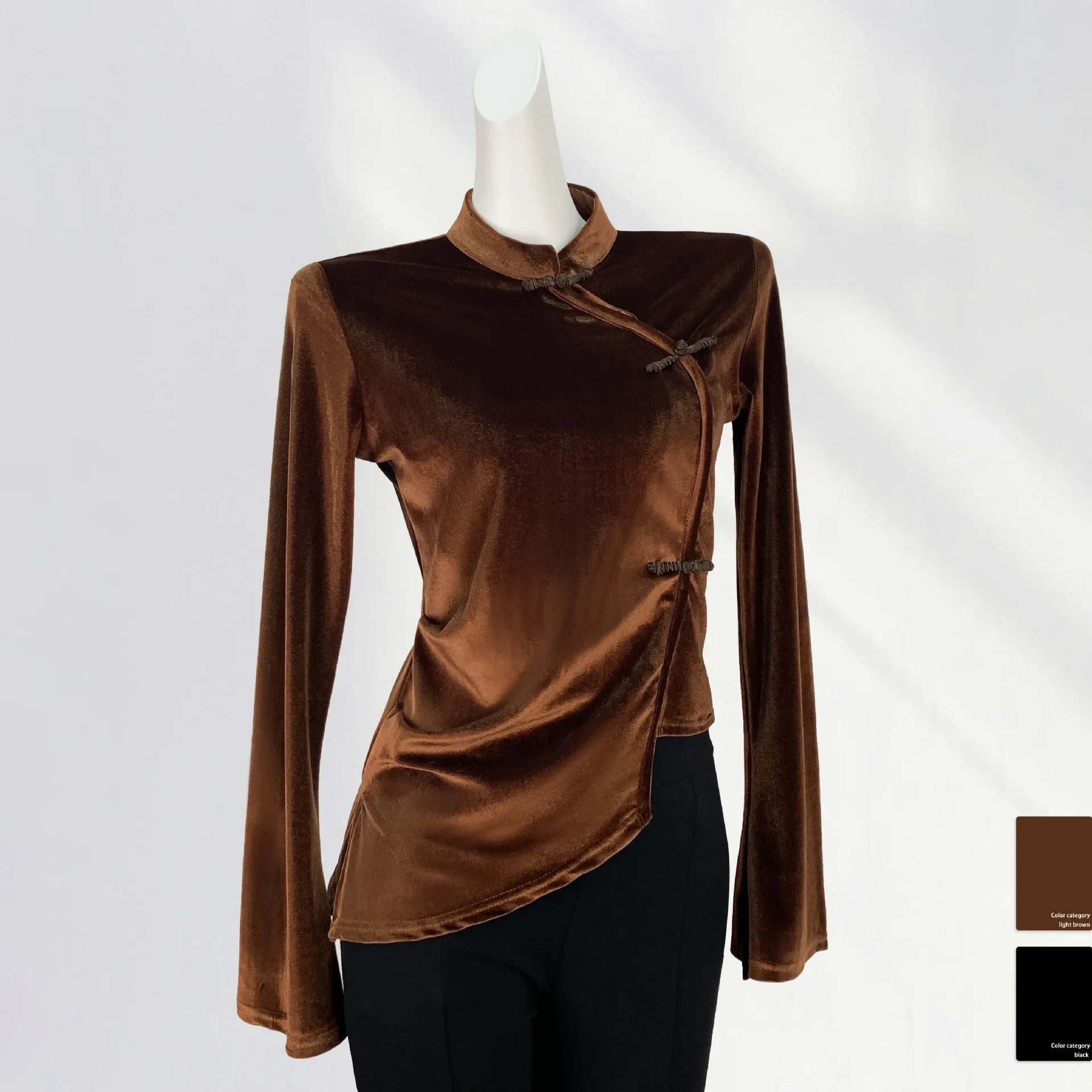 Новинка Весенняя винтажная клетчатая футболка на пуговицах Женская облегающая с