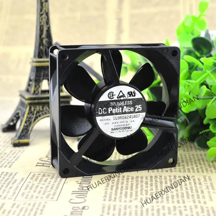 Новый комплект для сборки охлаждающего вентилятора 109R0824S407 8025 24 в а 8 см