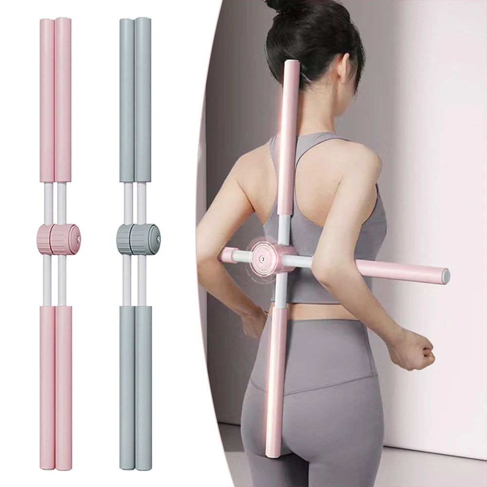 

Yoga Hunchback Posture Corrector Adjustable Body Cross Open Back Correction Stick Fitness Gym Home Sports Training Equipment