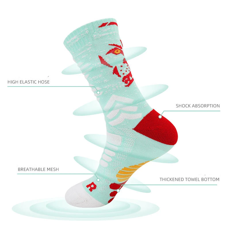 Basketball Ball Practice Men Women Basketball Sock Professional Sports Sock Male Thicken Football Sock Cycling Sock Running Sock